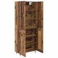 vidaXL Highboard Staré drevo 69,5 x 34 x 180 cm Kompozitné drevo