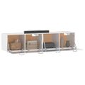 vidaXL Nástenné skrinky 2ks lesklé biele 60x36,5x35cm spracované drevo