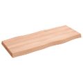 vidaXL Stolová doska svetlohnedá 100x40x(2-6)cm ošetrený masív hrany