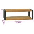 vidaXL Nástenná kúpeľňová skrinka 110x45x35 cm masívne tíkové drevo