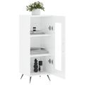 vidaXL Komoda lesklá biela 34,5x34x90 cm spracované drevo