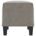 vidaXL Lavica bledosivá 70x35x41 cm zamat
