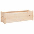 vidaXL Záhradné kvetináče 2 ks 100x31x31 cm, borovicový masív
