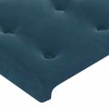 vidaXL Rám postele bez matraca tmavomodrý 200x200 cm zamat