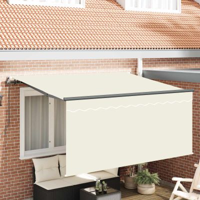 vidaXL Zatemniteľná markíza Krémová 300 x 200 cm Polyester a hliník