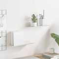 vidaXL Závesná polica 2 ks Biely 30 x 9 x 2,5 cm Oceľ