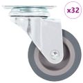vidaXL Otočné kolieska 32 ks, 50 mm