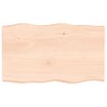 vidaXL Stolová doska 100x60x(2-6) cm neošetrený masív živé hrany