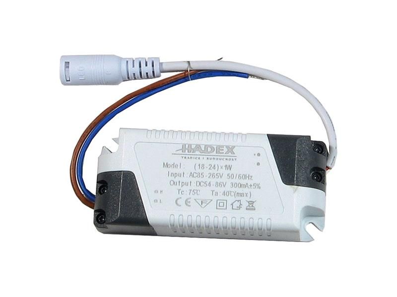 Zdroj pre LED 18-24W, 54-86V/300mA G076B
