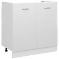 vidaXL Skrinka pod drez “Lyon”, biela 80x46x81,5 cm, kompozitné drevo