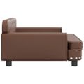 vidaXL Pelech pre psa hnedý 90x53x30 cm umelá koža