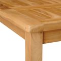 vidaXL Barový stôl Prírodná 110 x 60 x 105 cm Masívny teak
