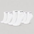 Ponožky Quarter 3Pack White - GymBeam, veľkosť L