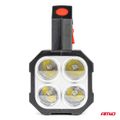 LED pracovná baterka 4LED + COB 1200mAh - 03273
