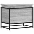 vidaXL Úložný box s vekom sivá sonoma 60x40x51,5 cm kompozitné drevo