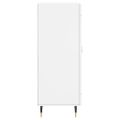 vidaXL Komoda biela 34,5x34x90 cm spracované drevo