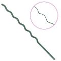 vidaXL Podpora rastlín 5 ks Zelená 150 x 0,6 x 0,6 cm Oceľ