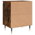 vidaXL Nočné skrinky 2 ks dymový dub 40x30x50 cm kompozitné drevo