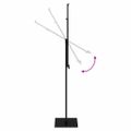 vidaXL Stánky na výstavy Čierny 26,5 x 26,5 x 150 cm Oceľ