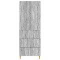 vidaXL Sada skríň 2 ks 66 x 34,5 x 90 cm Kompozitné drevo Sivý Sonoma