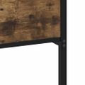 vidaXL Posteľný rám bez matraca dymový dub 100x200 cm kompozitné drevo