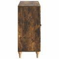 vidaXL Servírovacia skriňa Dymový dub 89 x 34,5 x 80 cm