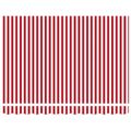 vidaXL Ručná vysúvacia markíza s LED Červená a Biela 2,5 x 2 m