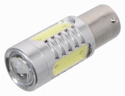 Žiarovka 4 SMD LED 12V Ba15S s rezistorom CAN-BUS ready biela