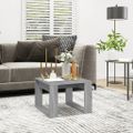 vidaXL Príručný stolík sivý dub sonoma 50x50x35 cm spracované drevo