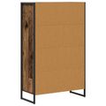 vidaXL Knižnica 68 x 30 x 108.5 cm Kompozitné drevo Staré drevo