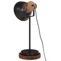 vidaXL Stolová lampa 25 W čierna 17x17x50 cm E27