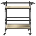 vidaXL Kuchynský vozík dub sonoma 82x40x78,5 cm kompozitné drevo