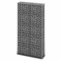 vidaXL Záhradná gabiónová stena+sklenené kamienky a LED 100x30x150 cm