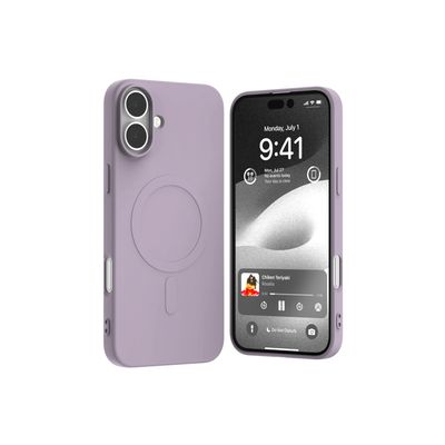 Mercury semi-silicon magsafe iphone 16 plus (6.7) lilac purple