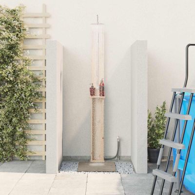vidaXL Externá sprcha 246 cm Prírodná