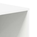 vidaXL Skrinka na topánky biela 102x35x35 cm kompozitné drevo