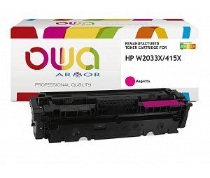 alt. toner OWA ARMOR pre HP W2033X/CF415X pre M454, M479 Magenta "LEVEL" (6000 str.)