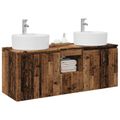 vidaXL Set kabinetov do kúpeľne 3 ks Staré drevo 49,5 x 44,5 x 65 cm
