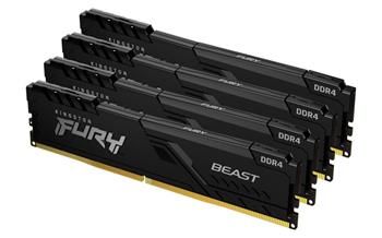 KINGSTON 64GB 3200MHz DDR4 CL16 DIMM (sada 4) 1Gx8 FURY Beast Black