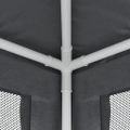 vidaXL Párty stan a 4 sieťkované bočné steny antracitový 3x3 m HDPE