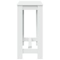 vidaXL Barový stôl biely 102x50x103,5 cm kompozitné drevo