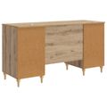 vidaXL Stôl Dub artisan 142,5 x 50 x 75 cm Kompozitné drevo