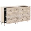 vidaXL Servírovacia skriňa 2 ks 60 x 33,5 x 75 cm Masívne mango drevo