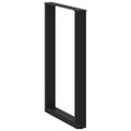 vidaXL Nohy barového stola v tvare U, 2 ks, čierne, 60 x (90-91) cm, oceľové