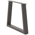 vidaXL Nohy konferenčného stolíka v tvare V, 2 ks, antracitové, 60 x (42-43,3) cm, oceľ