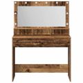 vidaXL Toaletný stolík Staré drevo 100 x 41 x 135 cm Kompozitné drevo