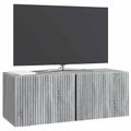 vidaXL Nástenná TV skrinka Nástenný Sivá sonoma 78,5 x 31 x 30 cm