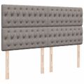 vidaXL Boxspring posteľ s matracom sivohnedý 200x200 cm látka