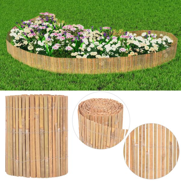 vidaXL Bambusový plot 1000x30 cm