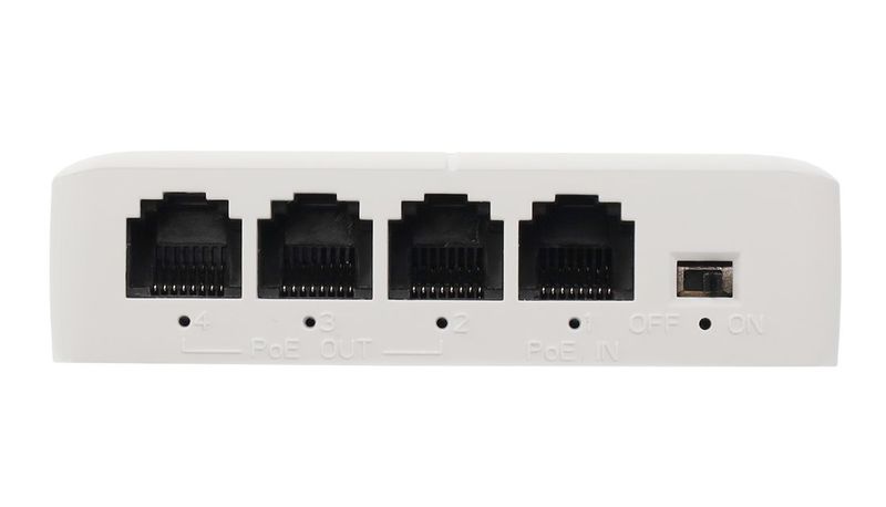 Switch PoE a Extender PULSAR 1xPoE IN 3xPoE OUT, na DIN lištu